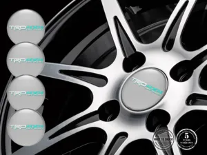 Toyota TRD Style Autocollant Bombé Logos Roue Premium